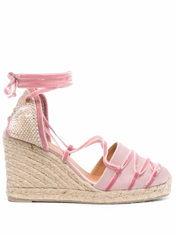 castaner pink wedges