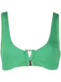 Simkhai Astrid textured bikini top - Green