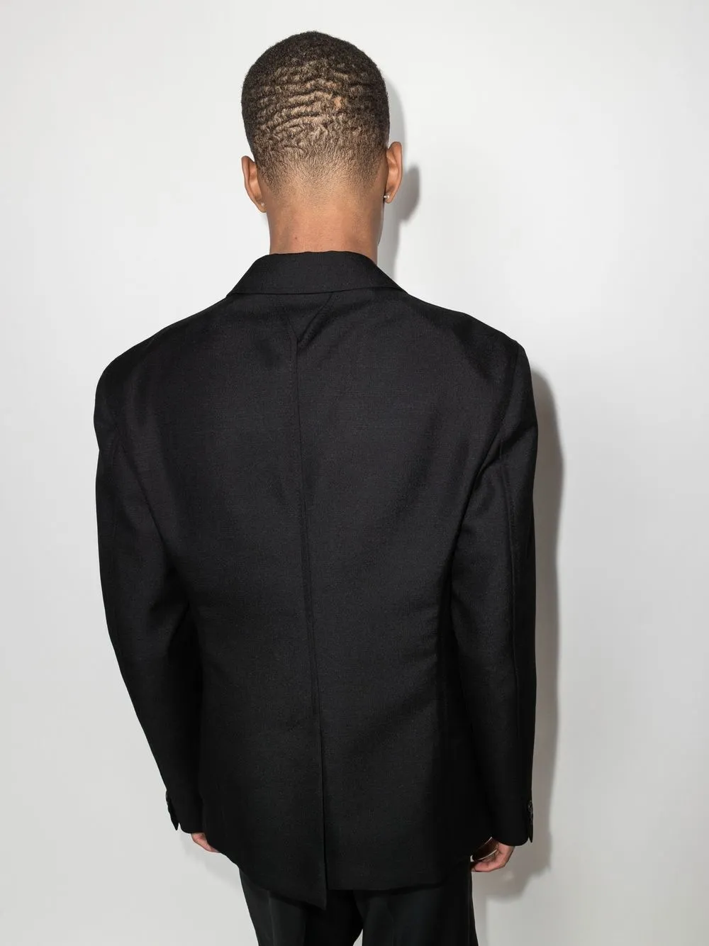 Versace single-breasted cotton blazer