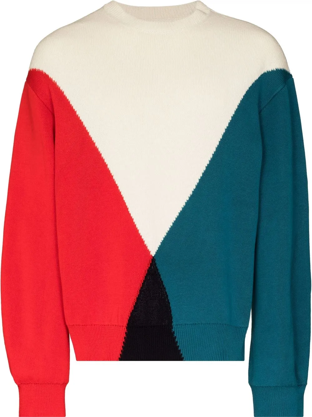 

Jil Sander suéter con diseño color block - Rojo