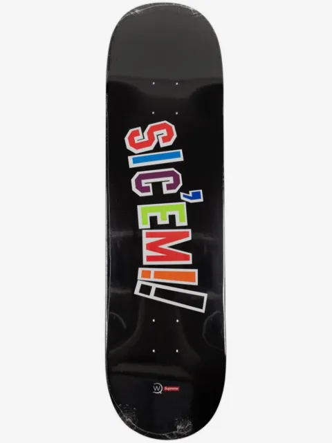 Supreme x WTAPS Sic'Em! skateboard deck