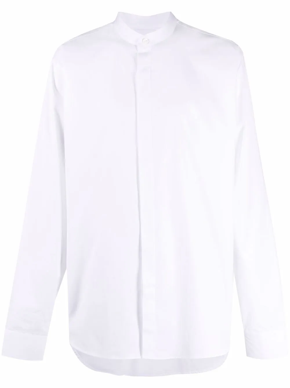 

Balmain camisa manga larga con cuello mao - Blanco