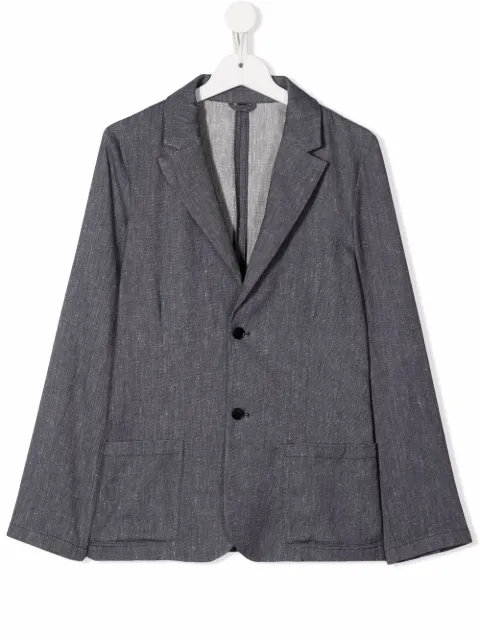 Emporio Armani Kids بليزر بصف أزرار