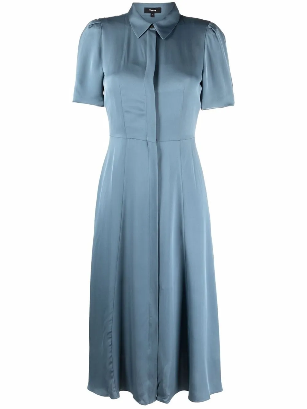 silk midi shirt-dress | Theory | Eraldo.com