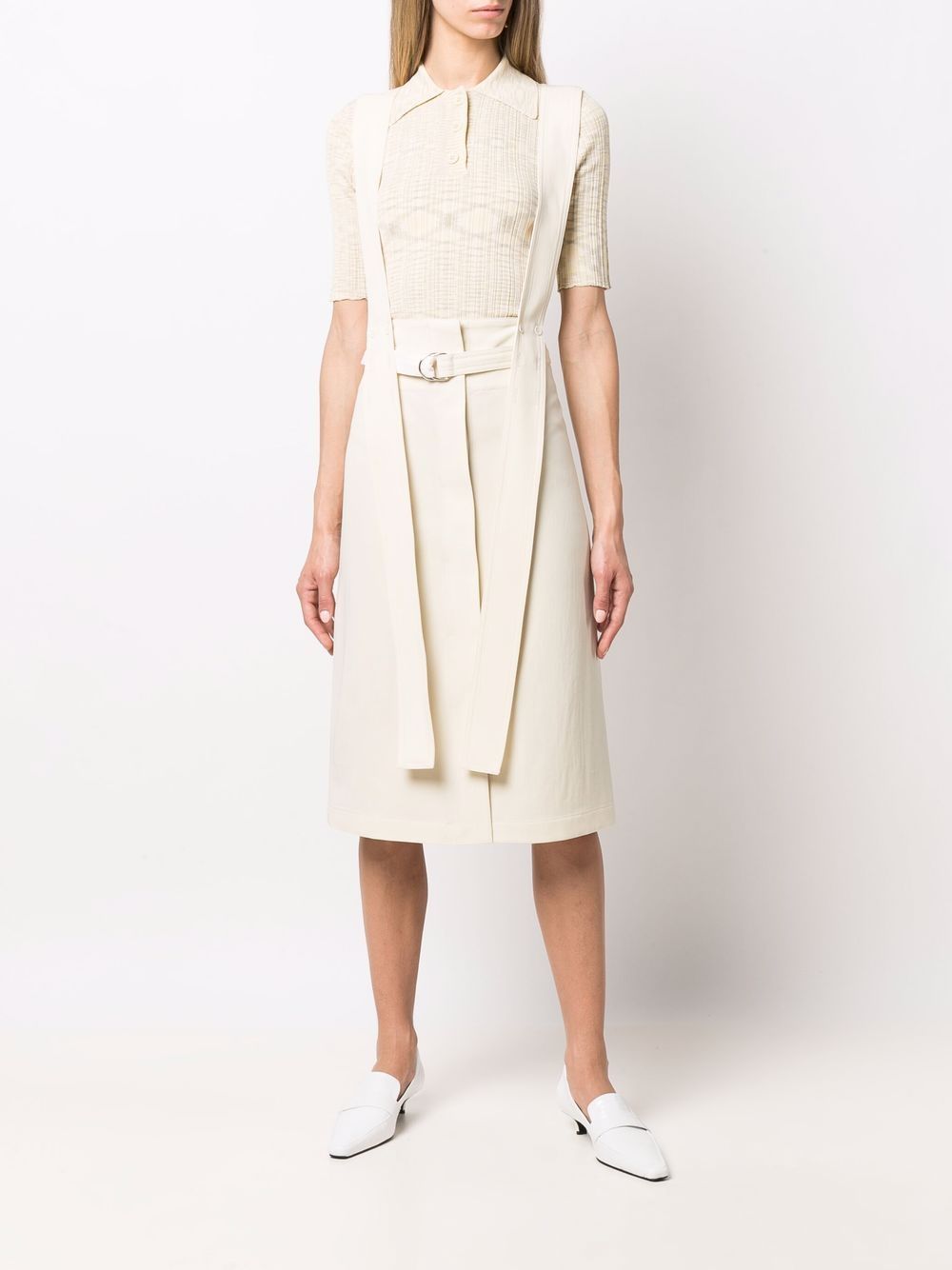 LEMAIRE Wool Apron Midi Skirt - Farfetch