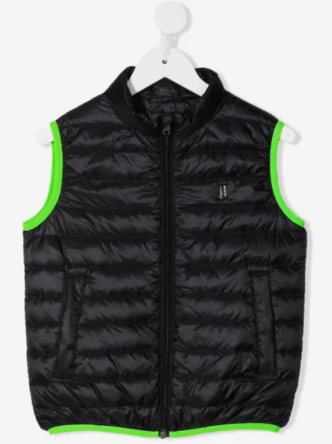 Herno Kids padded contrasting-trim gilet