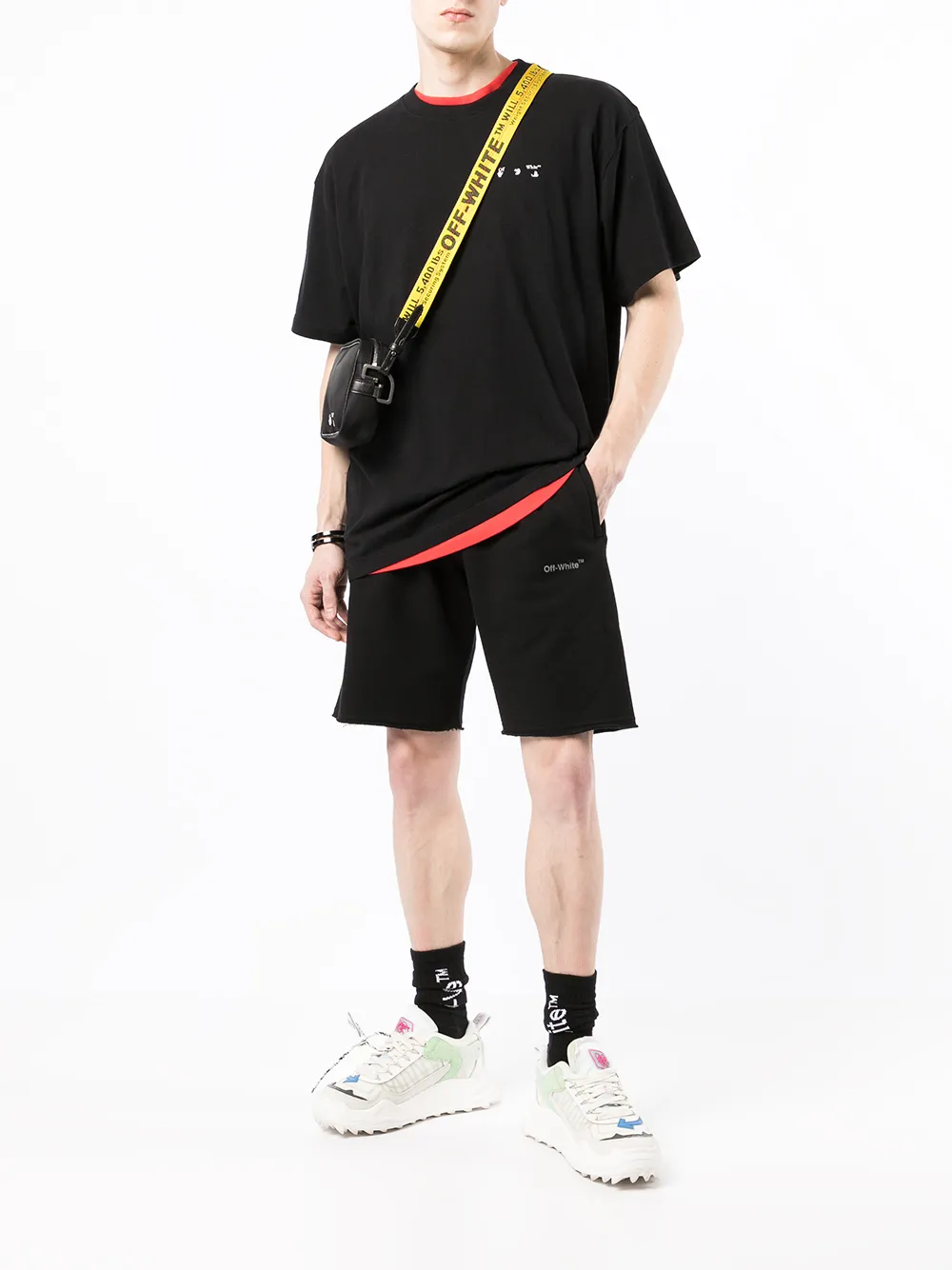 Off-White Katoenen T-shirt - Zwart