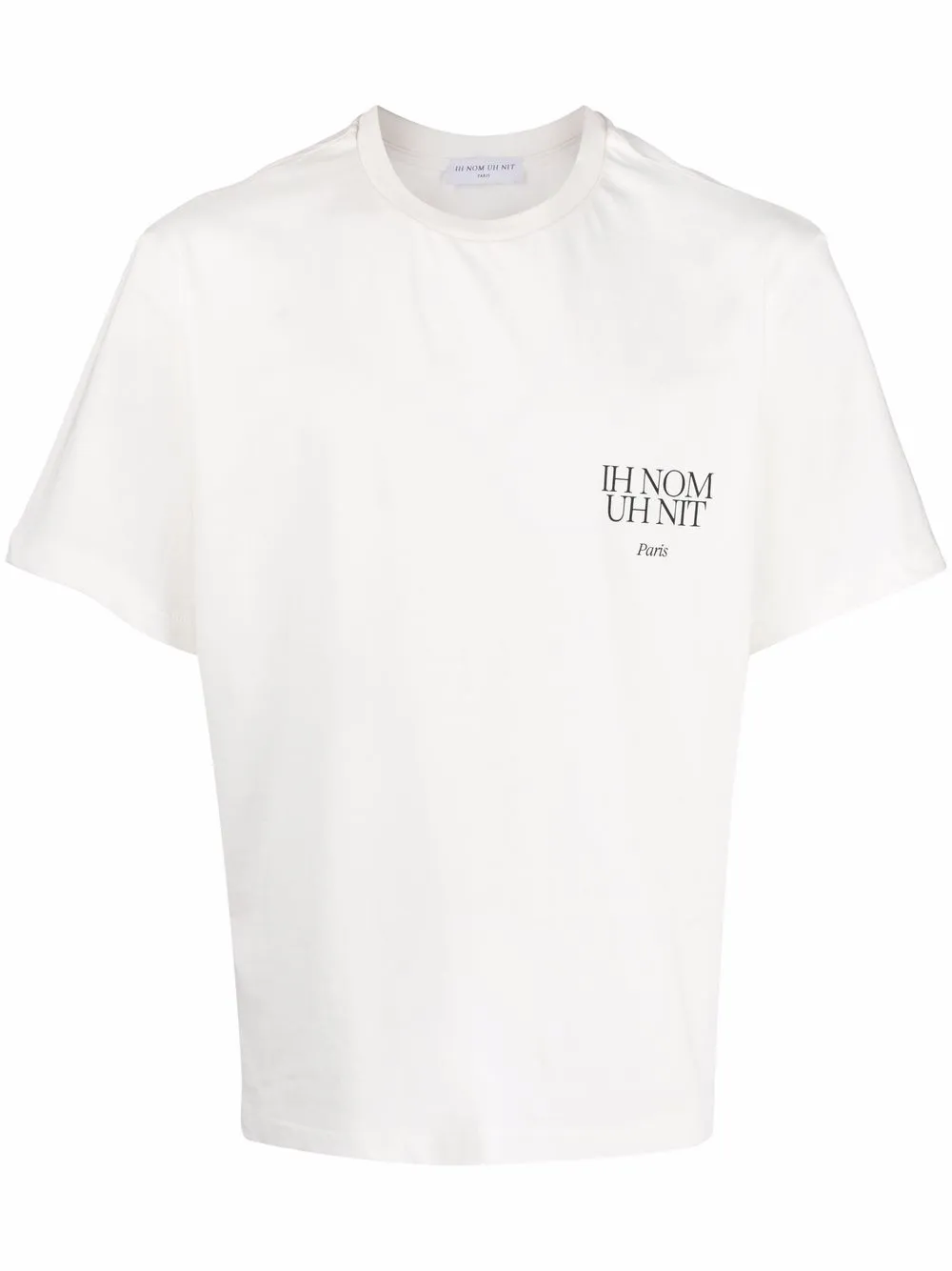 Ih Nom Uh Nit playera con estampado gráfico y logo - Blanco