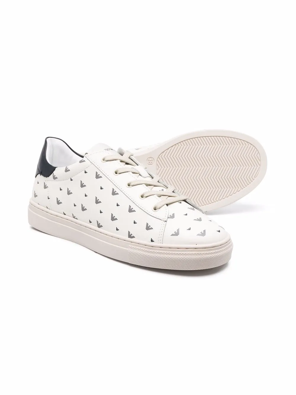 фото Emporio armani kids кеды на шнуровке с логотипом