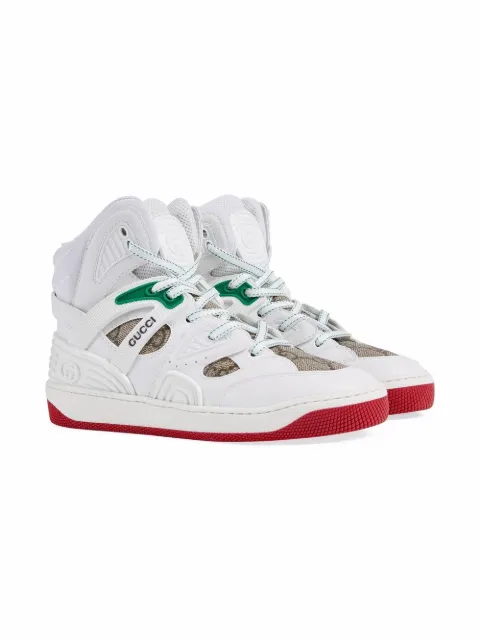 Gucci Kids Basket lace-up sneakers