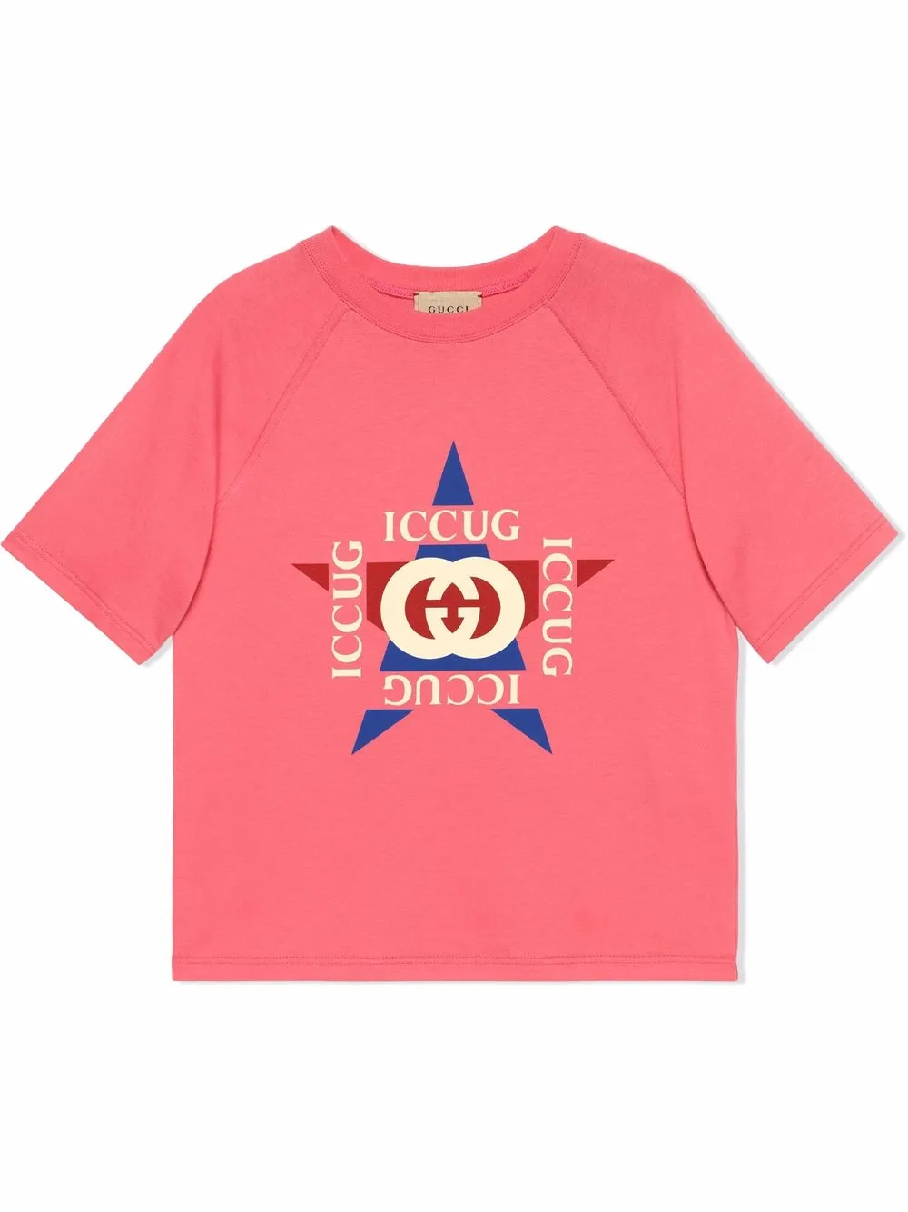 

Gucci Kids playera con logo estampado - Rosado