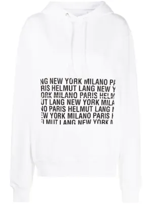 helmut lang beige moletom com capuz