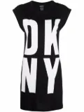 DKNY longline logo-print vest top - Black