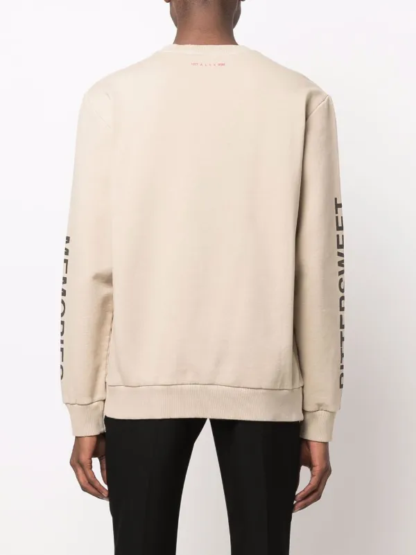 1017 ALYX 9SM Joshua graphic-print Sweatshirt | Neutrals | FARFETCH BH