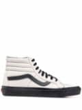 Vans Sk8-Hi suede panelled sneakers - White