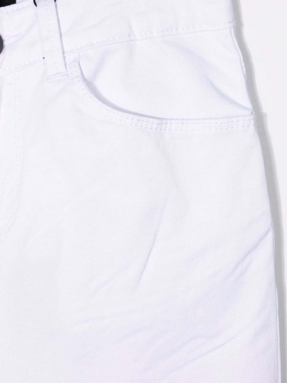 Shop Emporio Armani Slim-cut Denim Jeans In White