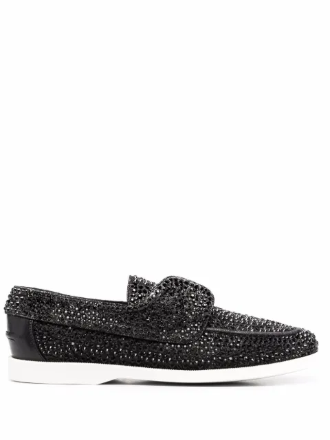 Le Silla Prince rhinestone loafers