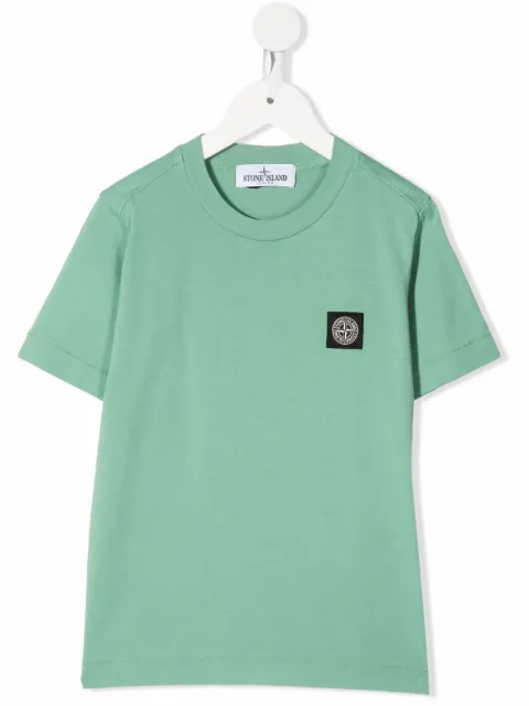 Stone Island Junior chest logo-patch T-shirt
