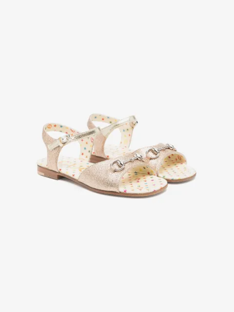 Gucci Kids Hosebit glitter sandals