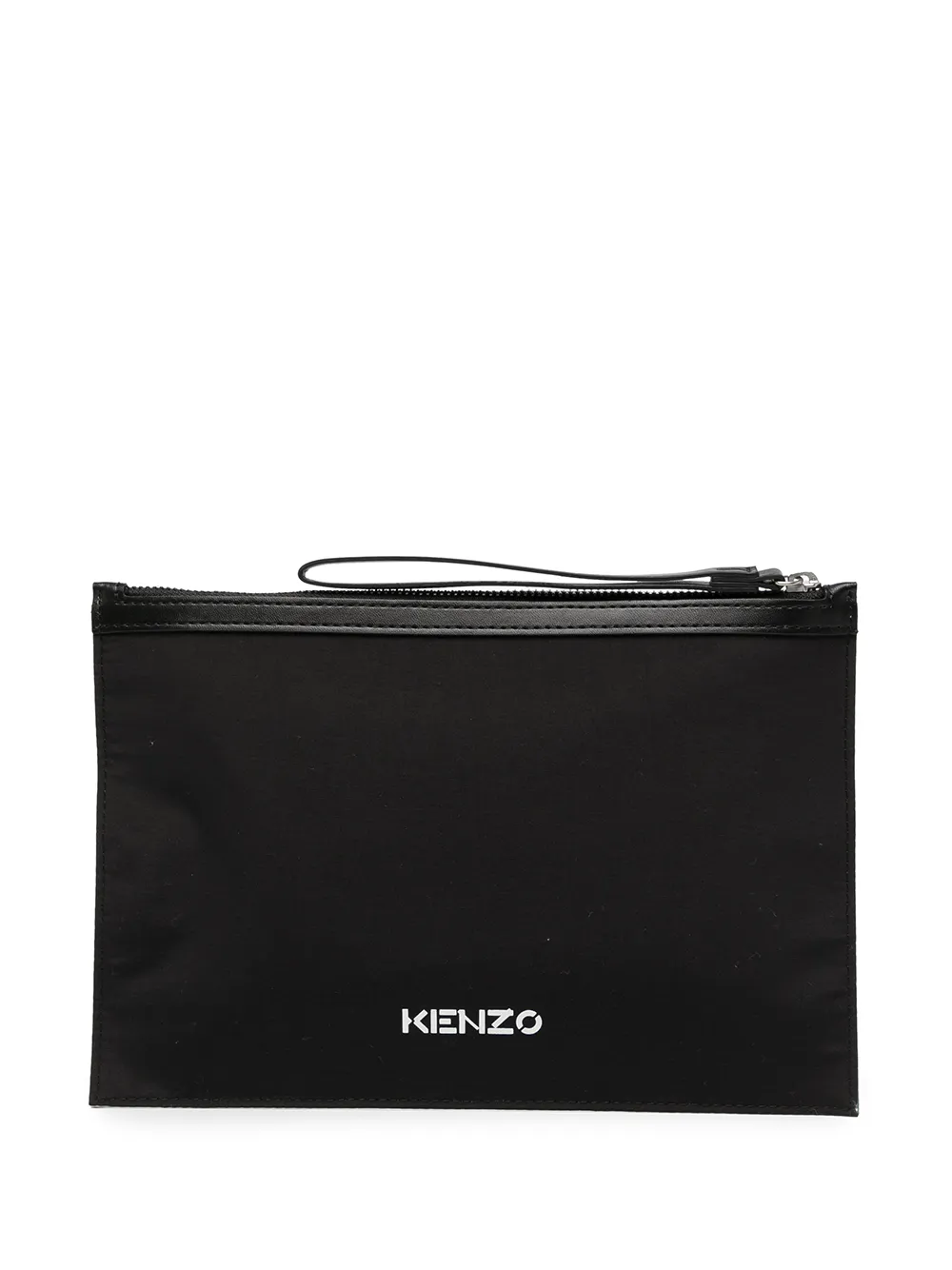 фото Kenzo logo-print detail clutch bag