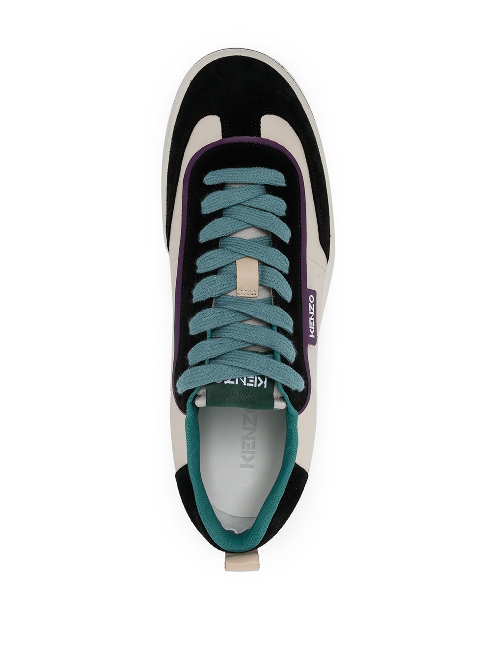 фото Kenzo kourt panelled low-top sneakers