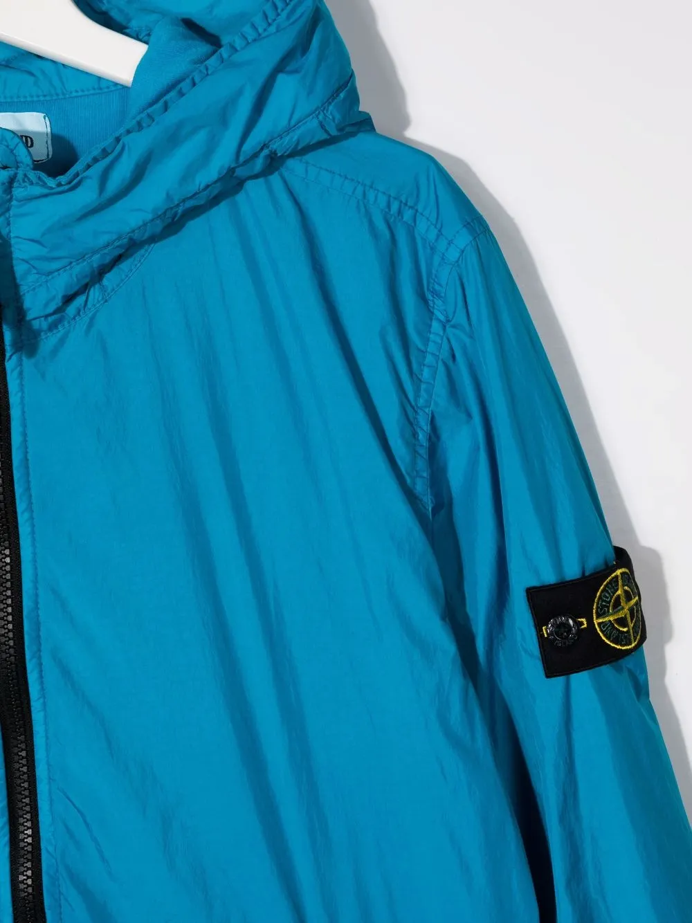 фото Stone island junior куртка на молнии с капюшоном