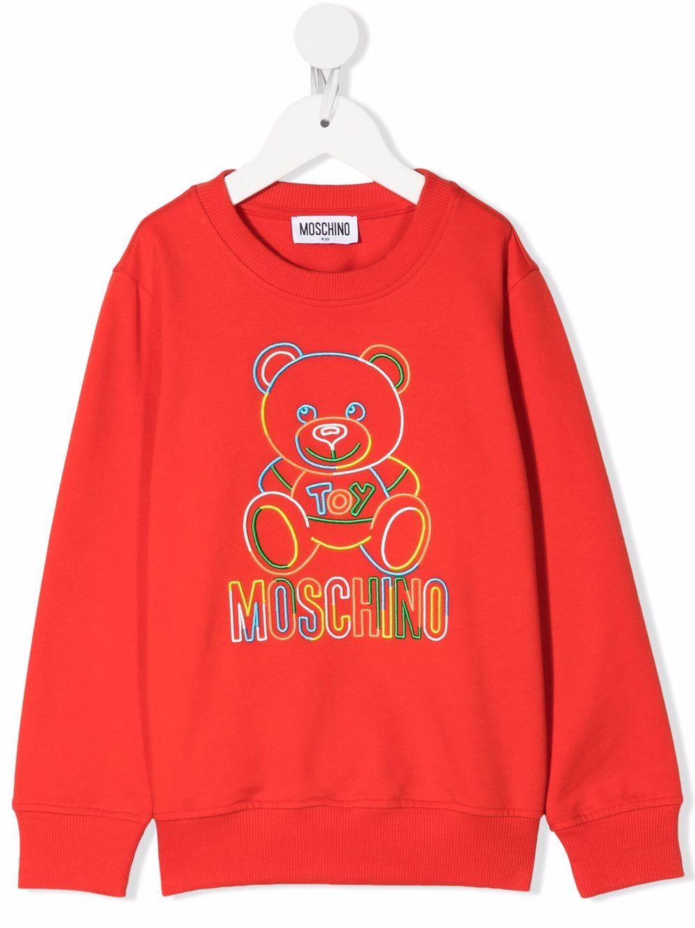 фото Moschino kids толстовка с вышивкой