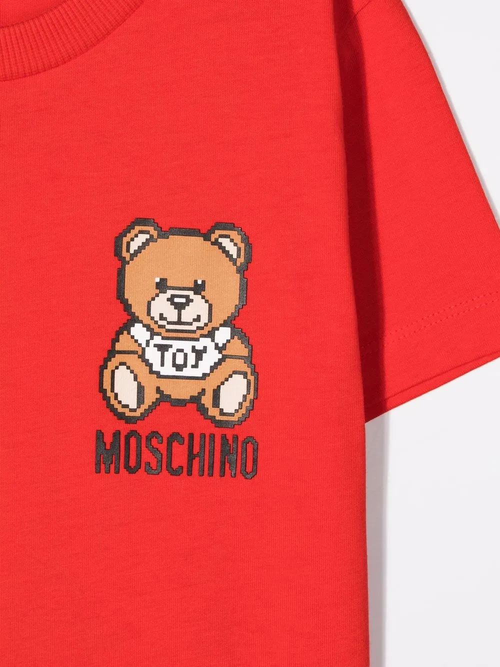 фото Moschino kids футболка с принтом