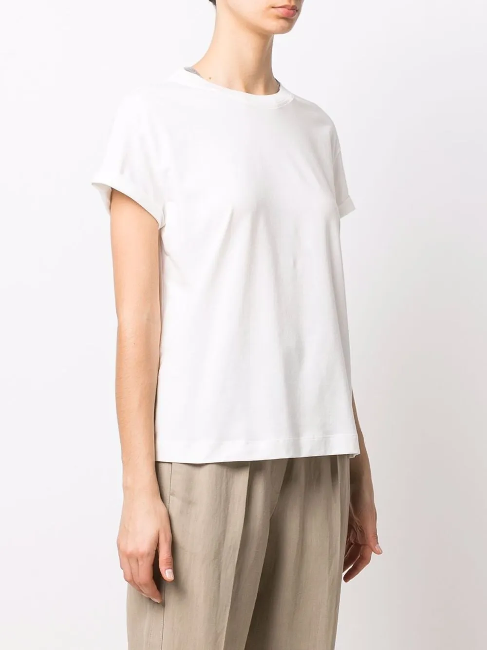 Brunello Cucinelli chain-link Trim T-shirt - Farfetch