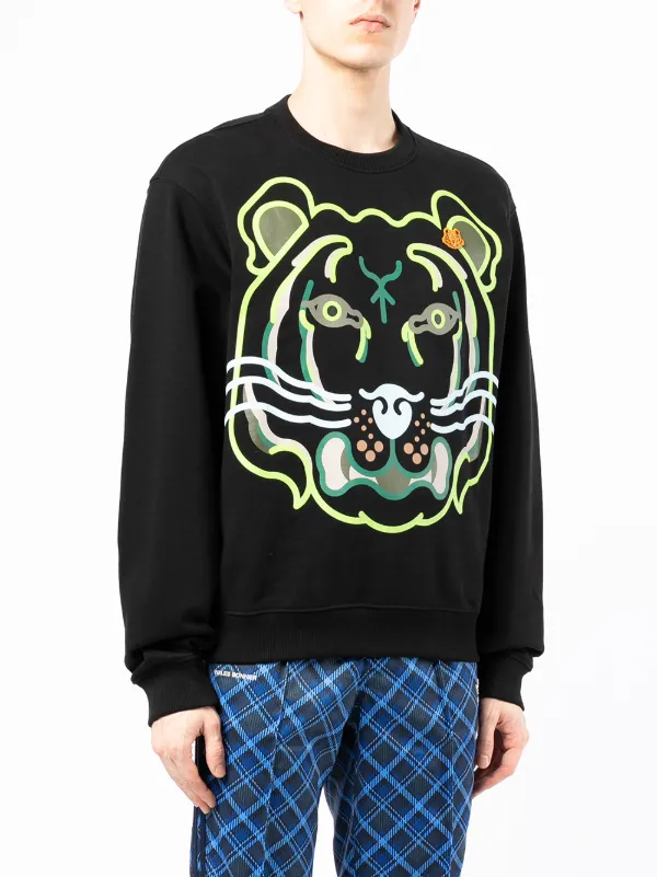 Kenzo graphic-print Long-Sleeve Sweatshirt - Black