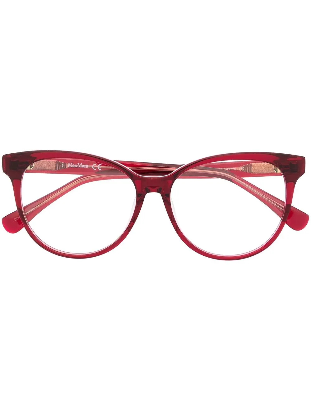 

Max Mara round-frame optical glasses - Red