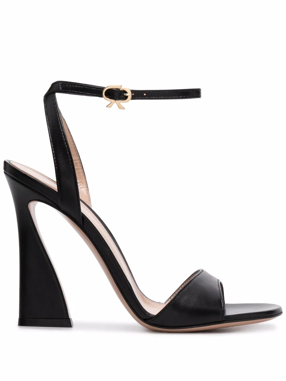 

Gianvito Rossi sandalias con tacón de 110mm y tiras - Negro