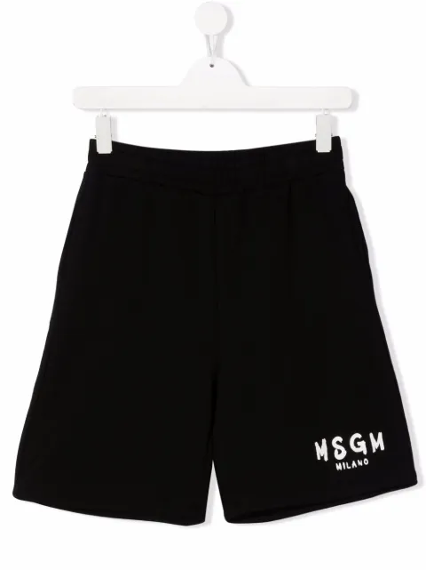 Msgm Kids شورت بطبعة شعار الماركة