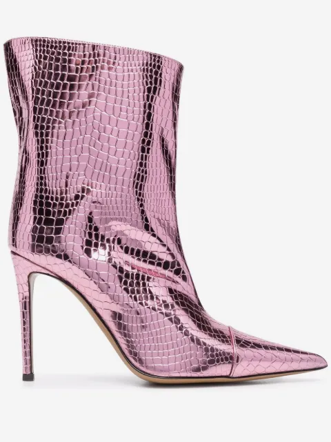 Alexandre Vauthier クロコパターン アンクルブーツ