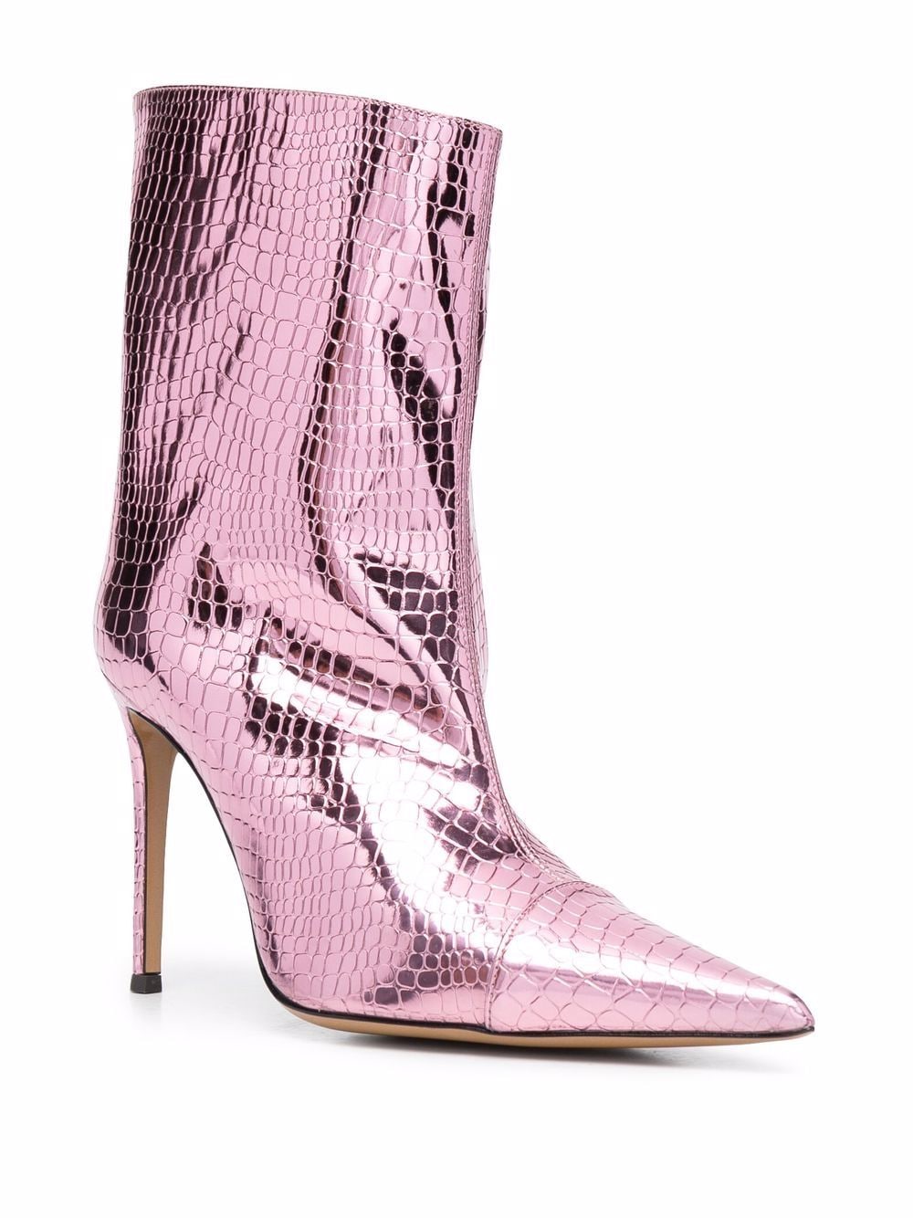 Image 2 of Alexandre Vauthier crocodile-effect 105mm ankle boots