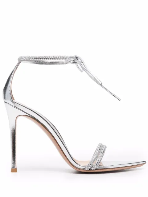 Gianvito Rossi Montecarlo 105mm tie-fastening sandals