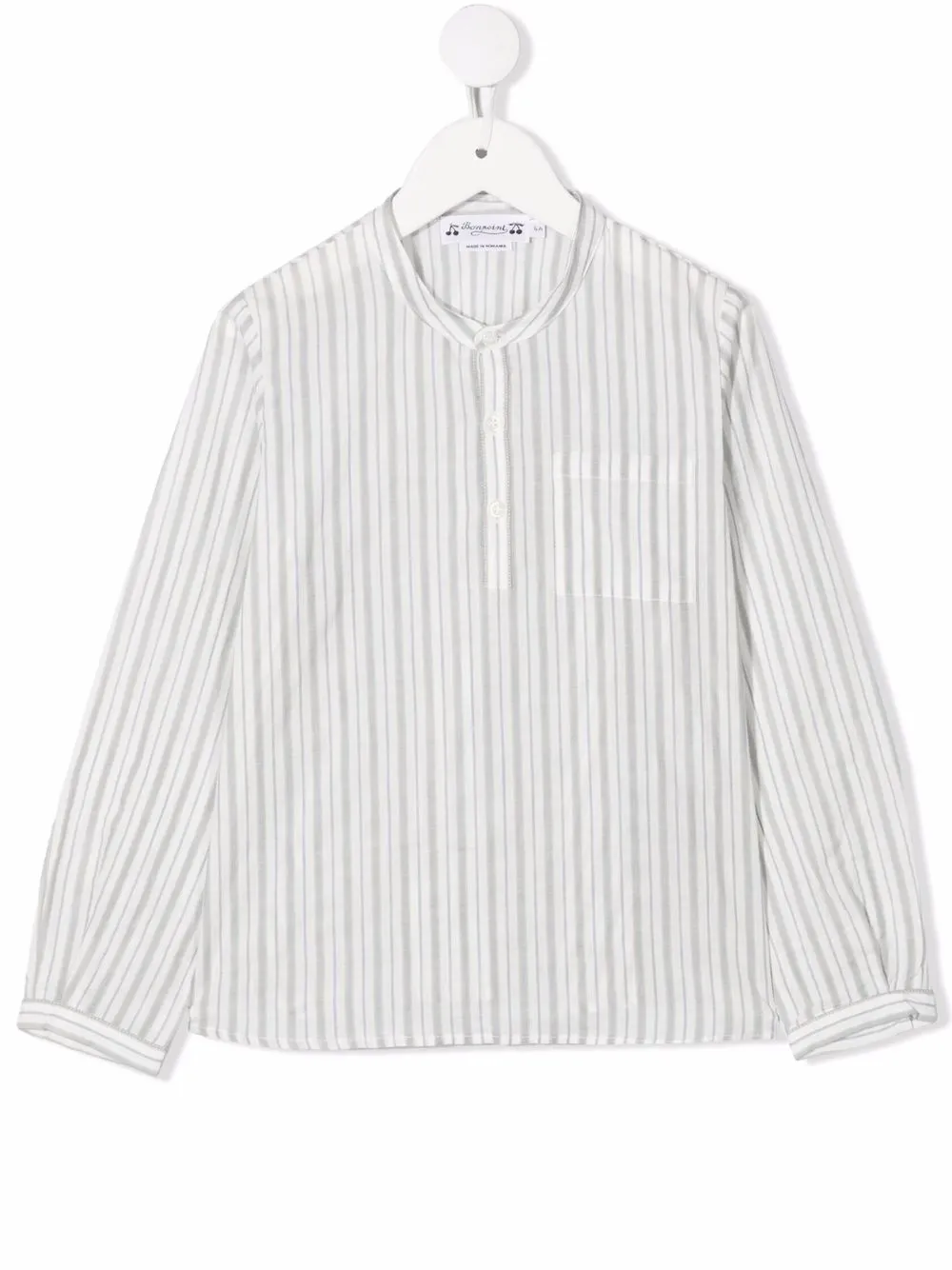 

Bonpoint striped organic cotton shirt - Neutrals