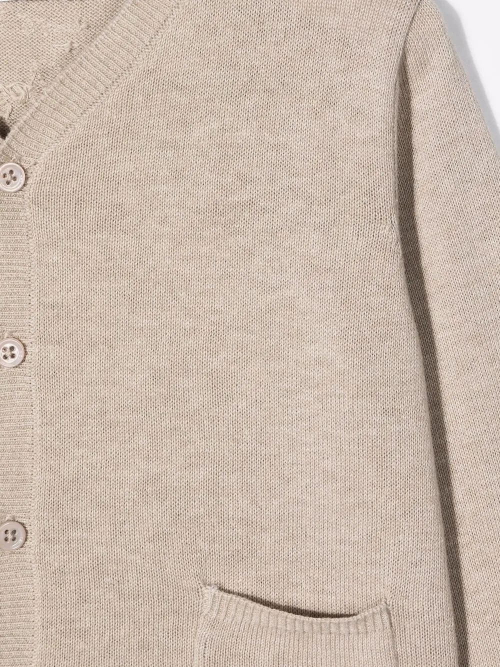  Bonpoint Gerippter Cardigan   Nude 
