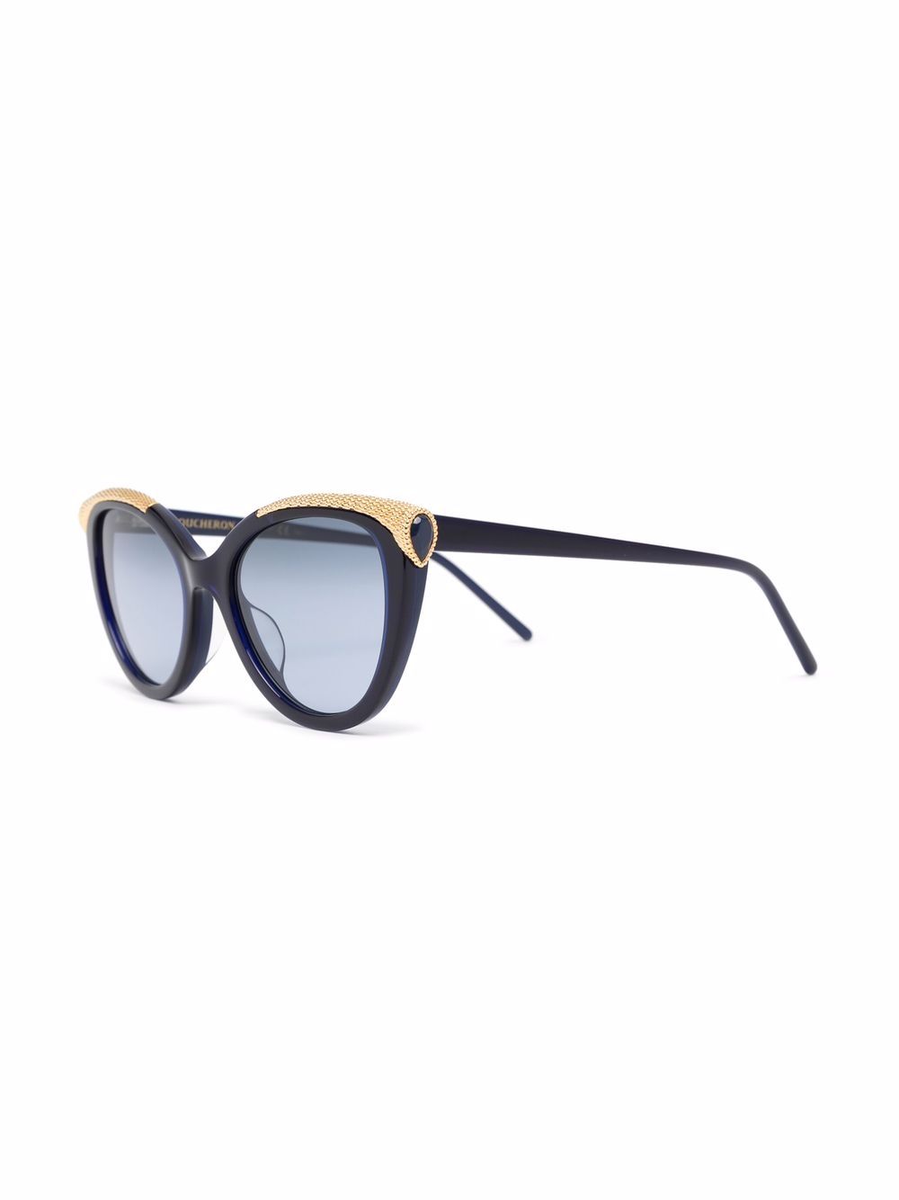 Boucheron Eyewear Zonnebril met cat-eye montuur - Blauw