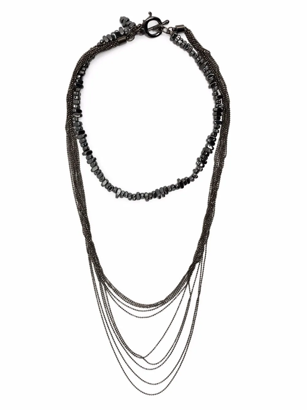 

Fabiana Filippi collar de cadena con varias capas - Gris