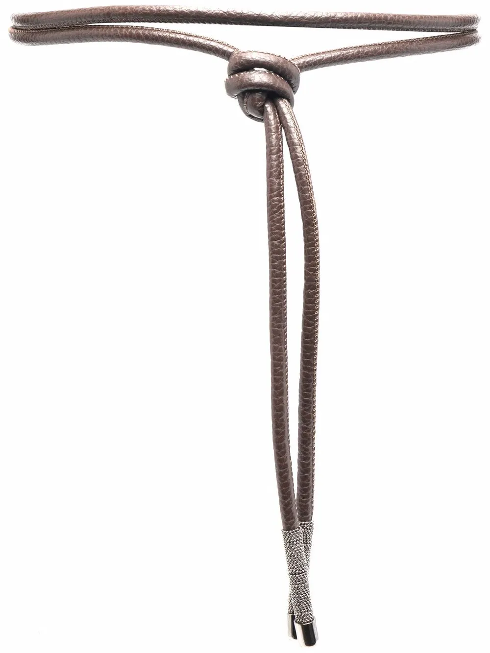 

Fabiana Filippi silver-studded leather belt - Brown