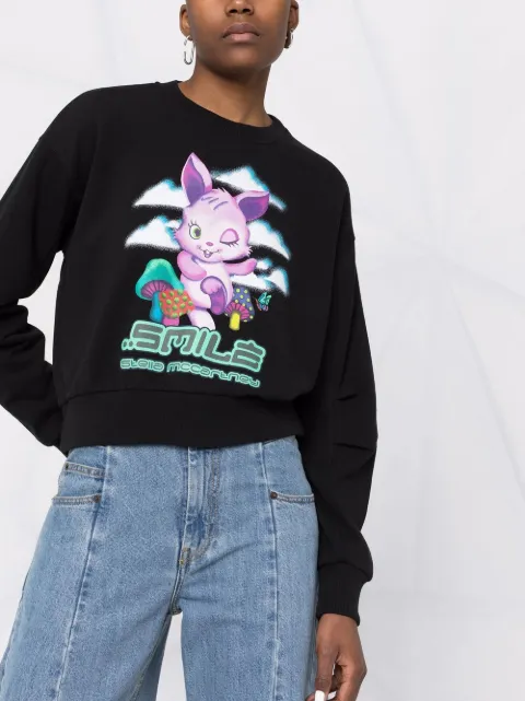 Stella McCartney Smile Bunny スウェットシャツ - Farfetch Stella McCartney Smile Bunny スウェットシャツ - Farfetch
