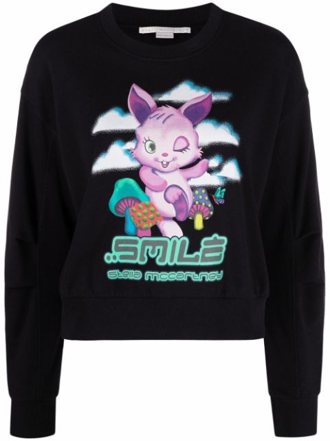 Stella McCartney smile bunny graphic-print sweatshirt Women