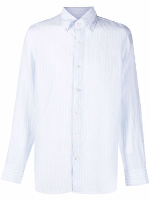 Finamore 1925 Napoli linen long-sleeve shirt