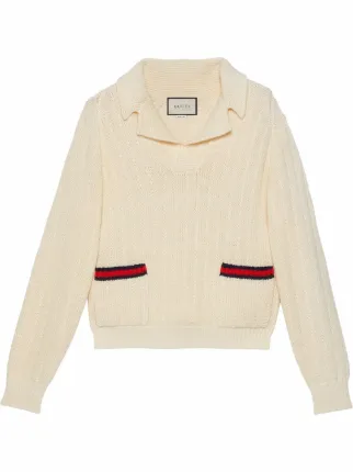 Gucci tiger-motif rib-knitted Sweater 