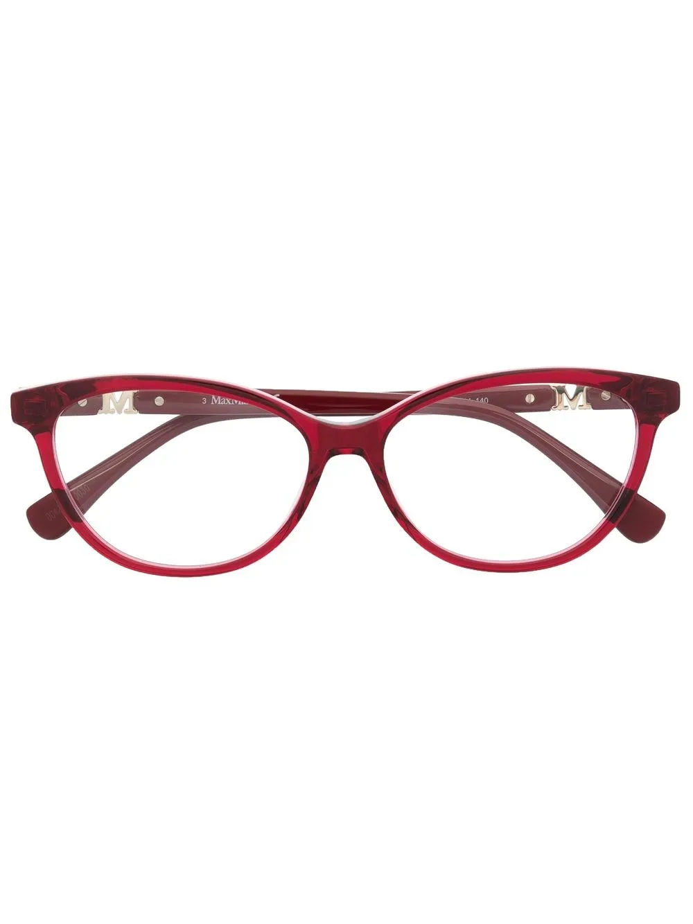 

Max Mara lentes con armazón wayfarer - Rojo