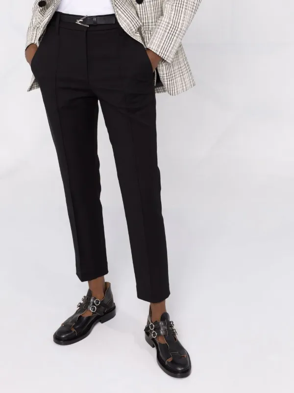 Brunello Cucinelli Cropped slim-cut Trousers | Black