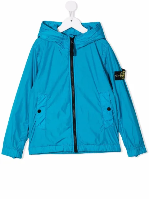 Stone Island Junior جاكيت بشارة شعار على الكم