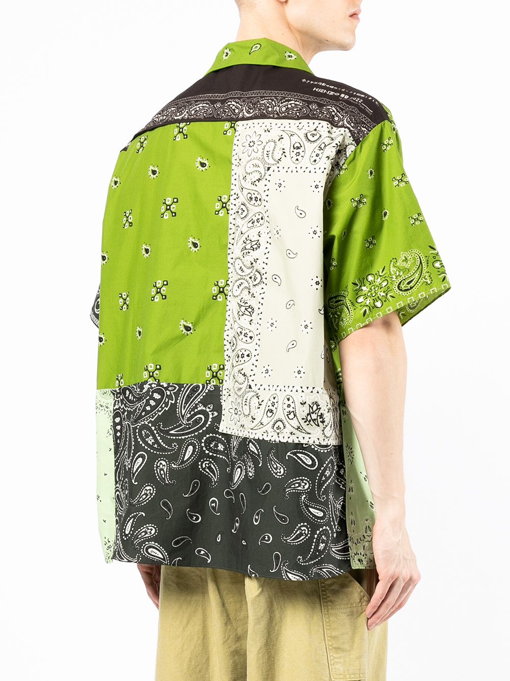 фото Kenzo banadana-patchwork shortsleeved shirt