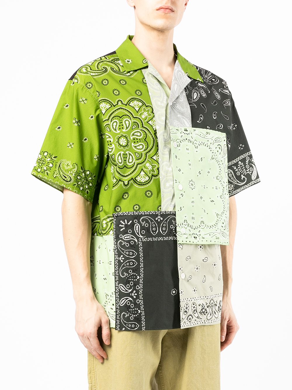 фото Kenzo banadana-patchwork shortsleeved shirt